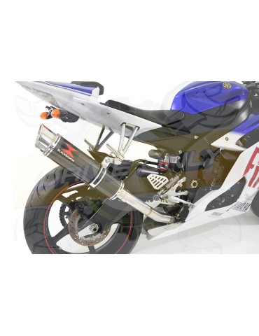 R6 YZF600 2017 -18 (RJ27) Race Decata Passage Haut Ligne complète + Silencieux Rond GP En Carbone 360mm