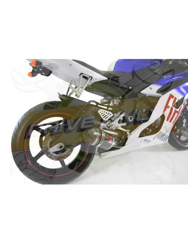 R6 YZF600 2017 2018 (RJ27) Race De Cat Ligne complètes + Ovale En Carbone Silencieux 200mm