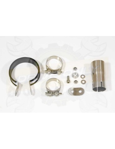 R6 YZF600 2017-2018 (RJ27) Silencieux kit + Silencieux Rond GP Style en Carbone + Canule en Titane 230mm