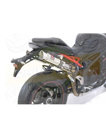 Speed Triple 1050 S R 2011-2015 Par paire / Silencieux Kit + Silencieux GP Rond en Inox 230mm