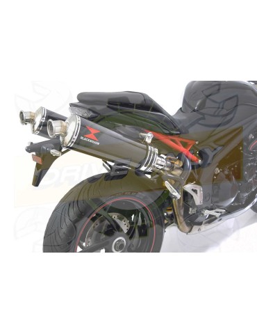 Speed Triple 1050 S R 2011-2015 Par paire / Silencieux Kit + Silencieux Ovale En Carbone 400mm
