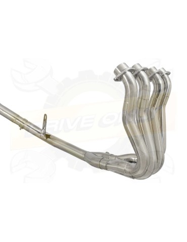 GSX-S 1000 F Décatalyseur Race Ligne complètes + Ovale En Carbone Silencieux + Carbon Tip 400mm