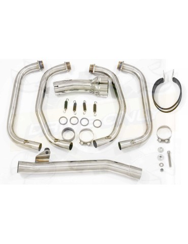 GSX1200 INAZUMA Ligne complète & Silencieux Rond En Carbone + Canule en Inox Anodisé 230mm