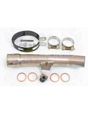 GSX1250FA GSX 1250 2010-2016 Refroidissement à Eau / Decata Ligne complète + Silencieux Ovale en Inox 400mm