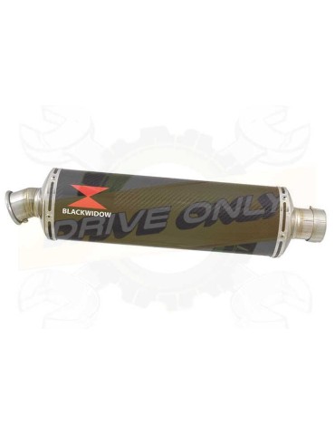 GSX1250FA GSX 1250 2010-2016 Refroidissement à Eau / Tube de raccord + Silencieux Ovale En Carbone 400mm