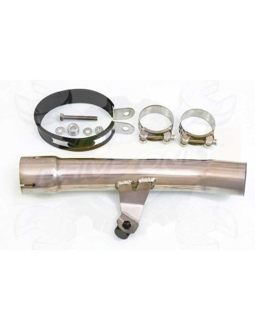 GSX1250FA GSX 1250 2010-2016 Refroidissement à Eau / Tube de raccord + Silencieux Ovale En Carbone 400mm