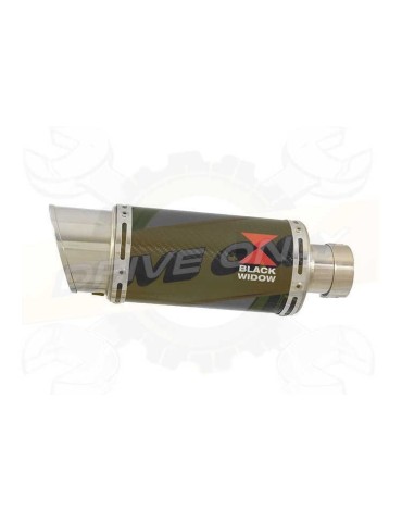 GSX1250FA GSX 1250 2010-2016 Refroidissement à Eau / Tube de raccord + Silencieux Rond En Carbone 200mm
