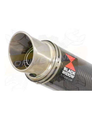 GSX1200 Inazuma Tube de raccord et Silencieux GP Rond En Carbone & Canule en Titane 230mm