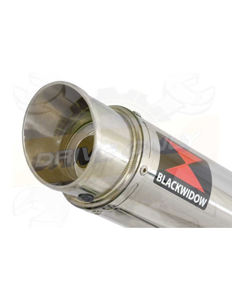 GSX 750 Inazuma Ligne complète & Silencieux Rond GP Style En Inox 360mm