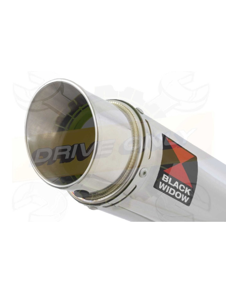 GSX 750 Inazuma Ligne complète & Silencieux Rond GP Style En Inox 350mm