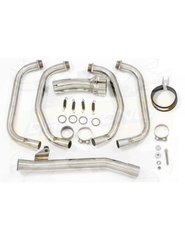 GSX 750 Inazuma Ligne complète & Silencieux Rond GP Style En Inox 350mm