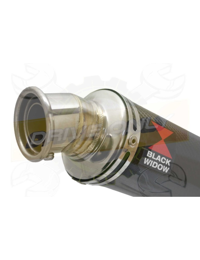 GSX 750 Inazuma Ligne complète & Silencieux Rond En Carbone 350mm