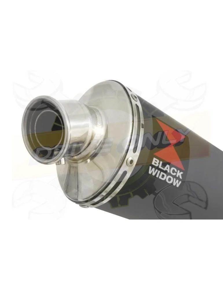GSX 750 Inazuma Ligne complète & Silencieux Ovale Noir En Inox 230mm