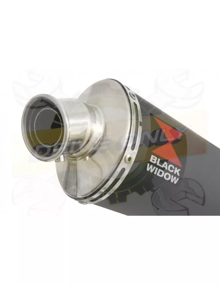 GSX 750 Inazuma Ligne complète & Silencieux Ovale Noir En Inox 230mm