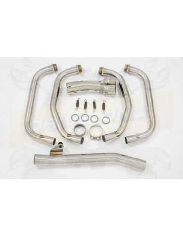 GSX 750 Inazuma Ligne complète & Silencieux Rond En Inox 400mm