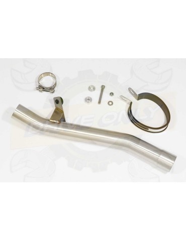 GSF 600 GSF600 Bandit 1995-2004 Refroidissement à Huile / Tube de raccord et Silencieux Ovale Noir en Inox 400mm