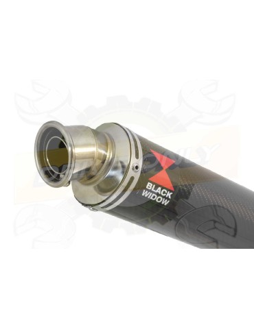 GSF 600 GSF600 Bandit 1995-2004 Refroidissement à Huile / Tube de raccord et Silencieux Rond En Carbone 350mm