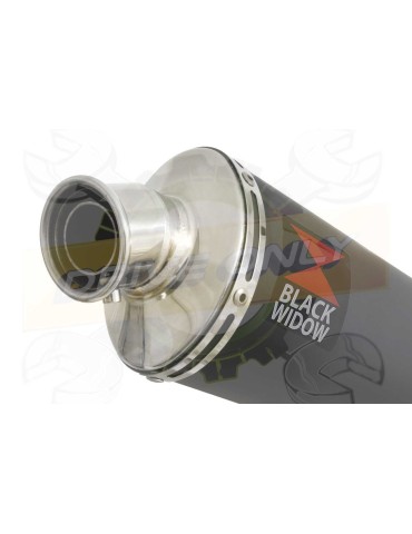 GSF 600 GSF600 Bandit 1995-2004 Refroidissement à Huile / Tube de raccord et Silencieux Ovale Noir en Inox 230mm