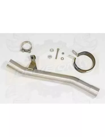 GSF 1200 GSF1200 Bandit 1995-2004 Tube de raccord et Silencieux Rond Noir En Inox 400mm
