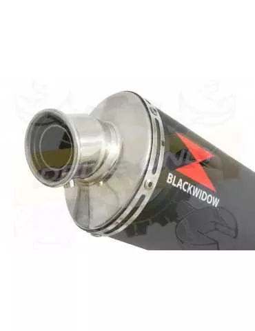 GSF 1200 GSF1200 Bandit 1995-2004 Tube de raccord et Silencieux Ovale Noir En Inox 400mm