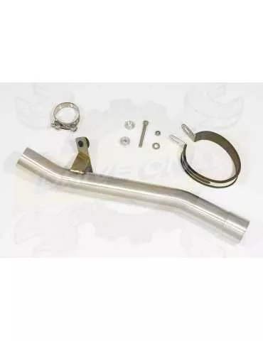 GSF 1200 GSF1200 Bandit 1995-2004 Tube de raccord et Silencieux Ovale Noir En Inox 400mm