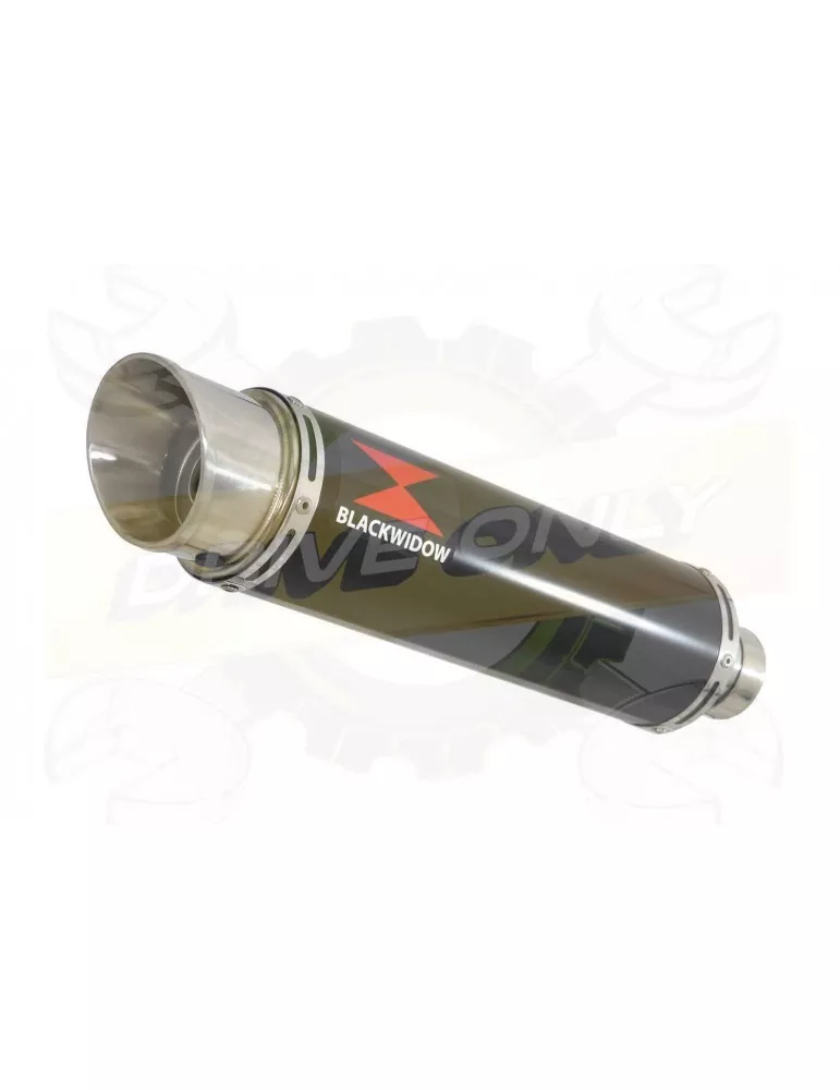 GSF 1200 GSF1200 Bandit 1995-2004 Tube de raccord et Silencieux GP Style Rond Noir En Inox 360mm