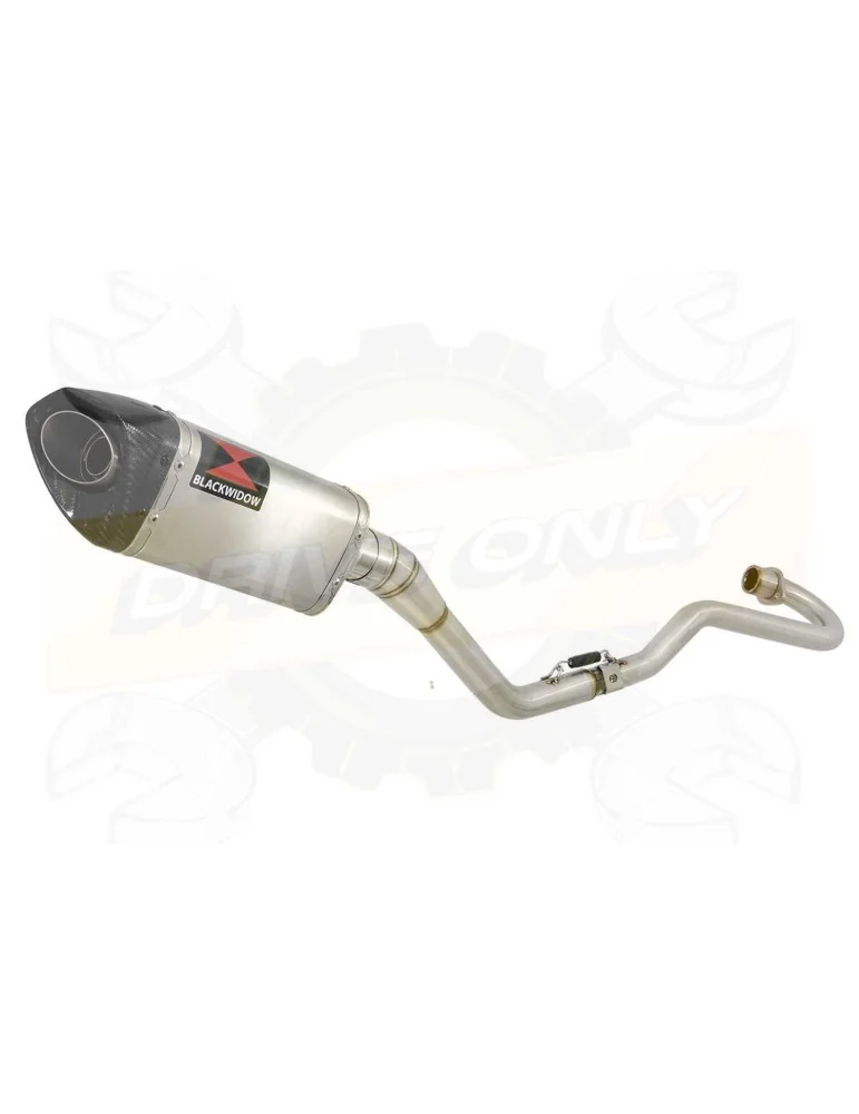 XR125 XR125L 2003-2010 Ligne complète & Silencieux Tri-Oval En Inox + Carbone 250mm