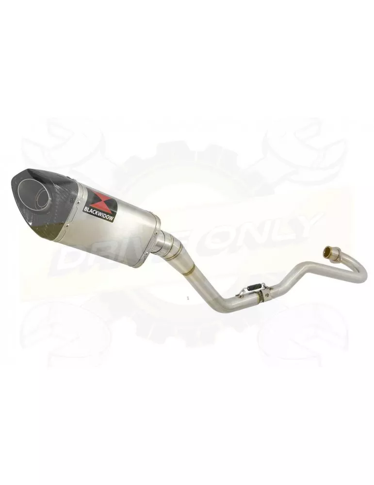 XR125 XR125L 2003-2010 Ligne complète & Silencieux Tri-Oval En Inox + Carbone 250mm