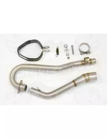 XR125 XR125L 2003-2010 Ligne complète & Silencieux Tri-Oval En Inox + Carbone 250mm