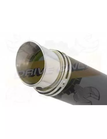 HYOSUNG GT125R GT125 COMET Ligne complète & Silencieux GP Rond Noir En Inox 230mm