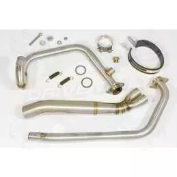 HYOSUNG GT250R GT250 COMET Ligne complète & Silencieux Tri Ovale en Inox + Carbone 250mm