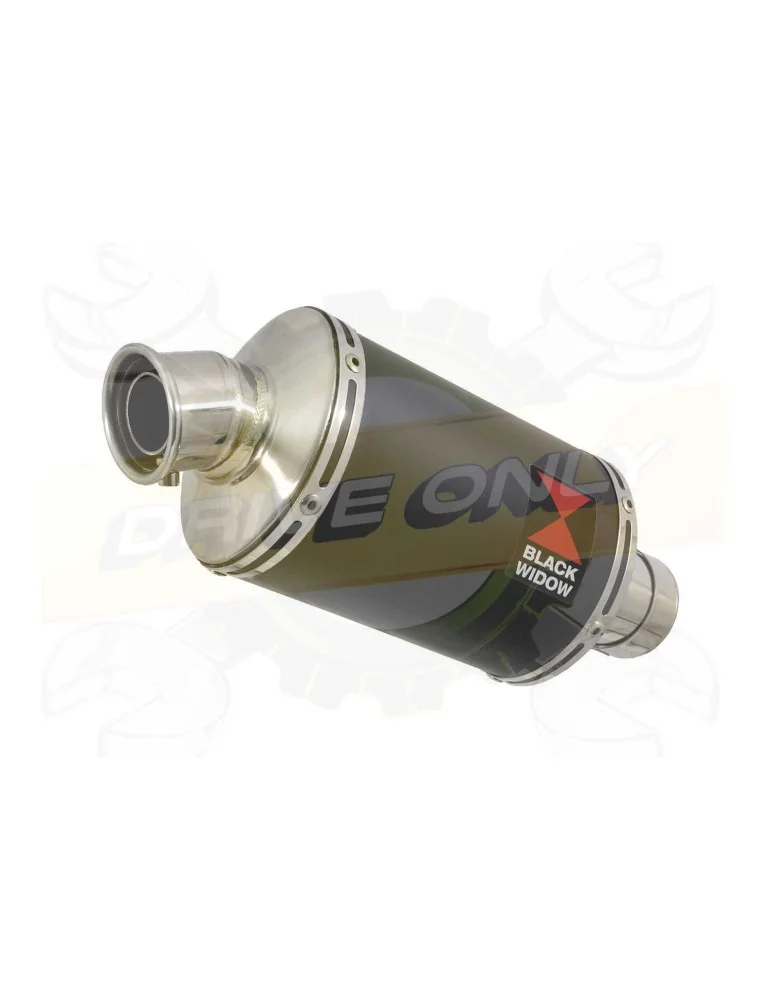 HYOSUNG GT250R GT250 COMET Ligne complète & Silencieux Ovale Noir En Inox 230mm