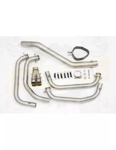 ZRX1200 ZRX 1200 Ligne complètes & Tri-Oval Silencieux En Inox + En Carbone Tip 250mm