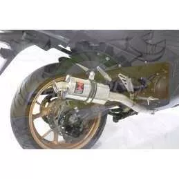 ZZR 1400 Ninja ZX14 2008-2011 4-2 Tube de raccord & Silencieux Ovale en Inox 230mm