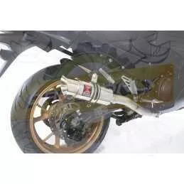 ZZR 1400 Ninja ZX14 2008-2011 4-2 Tube de raccord & Silencieux Rond en Inox 200mm