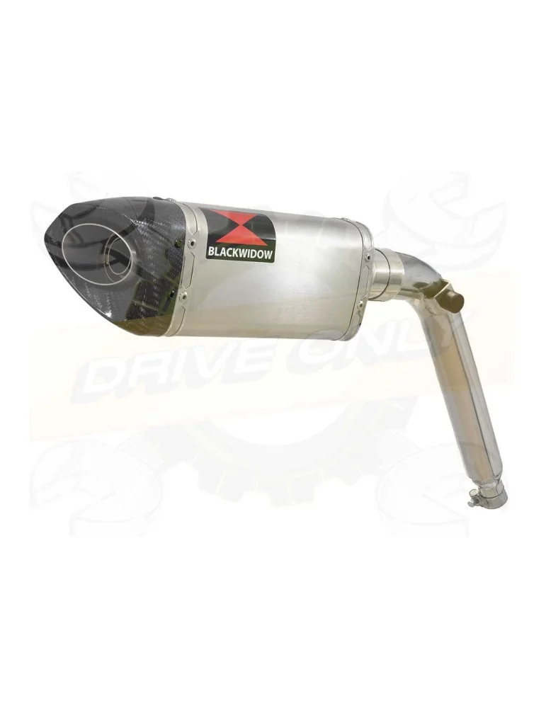 HONDA XL125 VARADERO(JC49)08-16 Tube de raccord et Silencieux Tri-Oval Inox + Carbone Tp 250mm