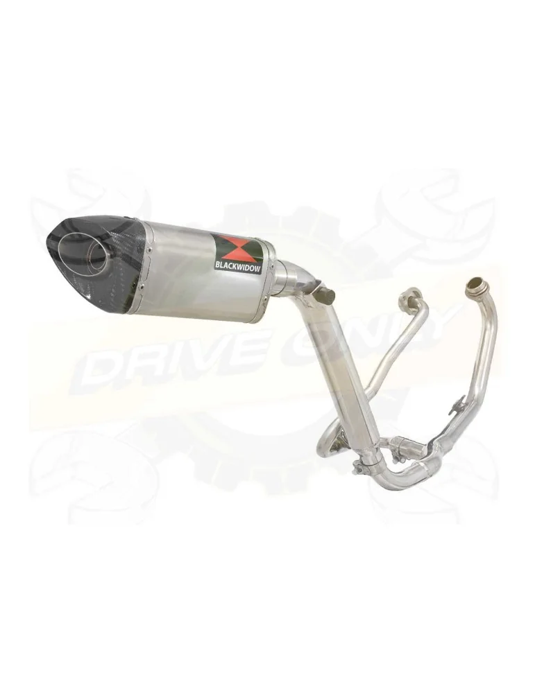 HONDA XL125 VARADERO (JC49) 08-16 Ligne complète & Silencieux Tri-Oval Inox + Carbone Silencieux 250mm
