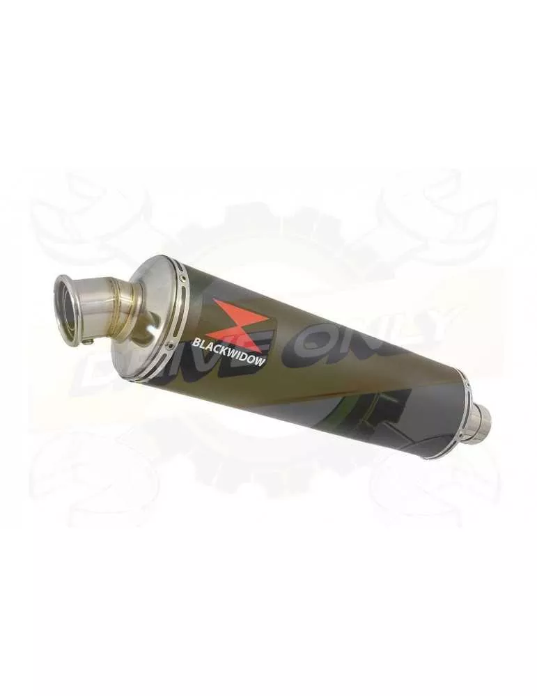 VFR800F VFR 800 1997-2003 (RC46) Ligne complètes & Rond Noir Silencieux En Inox 400mm