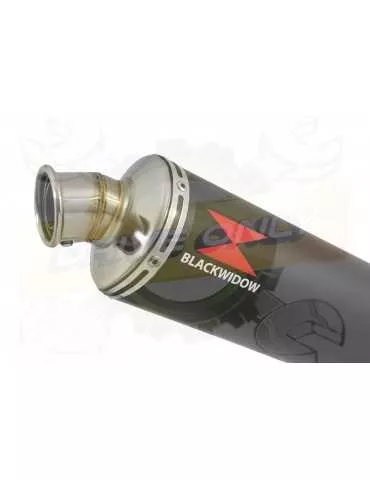 VFR800F VFR 800 1997-2003 (RC46) Ligne complètes & Rond Noir Silencieux En Inox 400mm