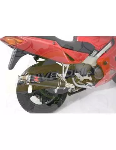 VFR800F VFR 800 1997-2003 (RC46) Ligne complètes & Rond Noir Silencieux En Inox 400mm