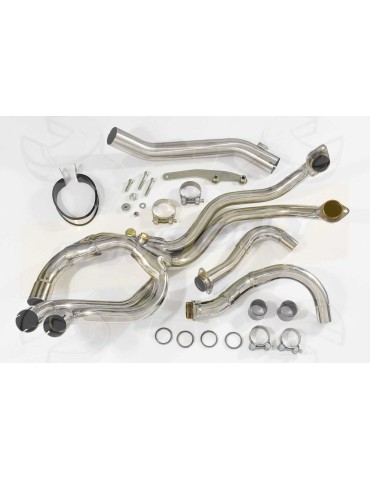 VFR800 97-03 (RC46) Hi level Ligne complète / Silencieux GP Rond En Carbone 350mm