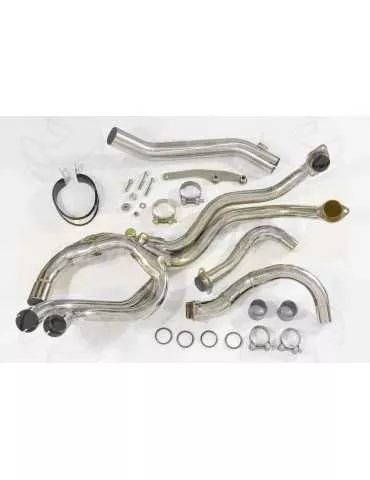 VFR800 97-03 (RC46) Hi level Ligne complètes GP Rond Stainless Silencieux 230mm