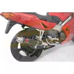 VFR800F VFR 800 1997-2003 (RC46) Ligne complètes & GP Rond Noir Silencieux En Inox 360mm