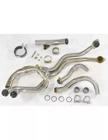 VFR800F VFR 800 1997-2003 (RC46) Ligne complètes & Rond GP Style Silencieux En Inox 350mm