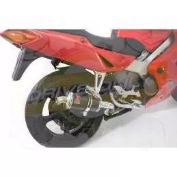 VFR800F VFR 800 1997-2003 (RC46) Ligne complètes & Ovale Noir Silencieux En Inox 230mm