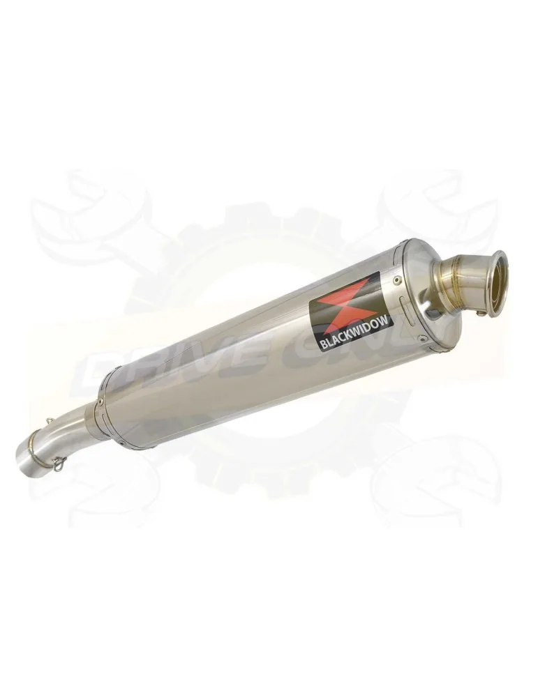 F650 GS tube de raccord + Silencieux Sport Rond Inox 400mm