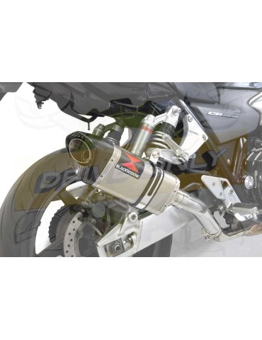 CB1300 S F SC54 2003-2015 Exhaust tube de raccord &  Tri Ovale stainless Silencieux + carbon tip 250mm
