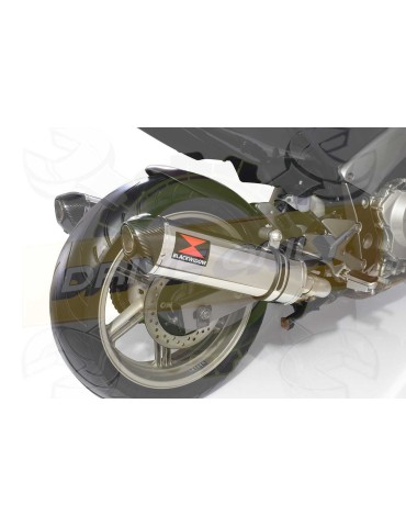 CBF1000 2006-2011 Par paire, Silencieux Ovale Inox & Carbone 400mm