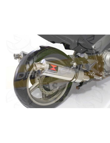 CBF1000 2006-2011 Par paire, Silencieux Ovale Inox 400mm