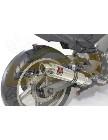 CBF1000 2006-2011 Par paire, Silencieux Rond Inox 350mm